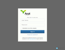 Tablet Screenshot of portals.aviatnetworks.com